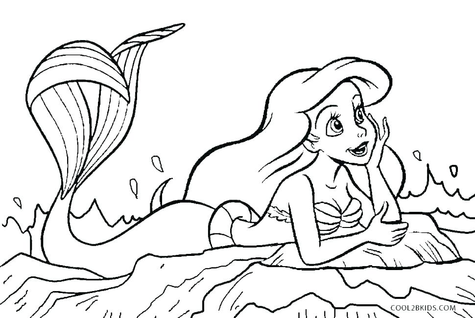 970x650 Disney Little Mermaid Coloring Pages The Little Mermaid Friends