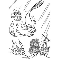 230x230 Top 25 Free Printable Little Mermaid Coloring Pages Online