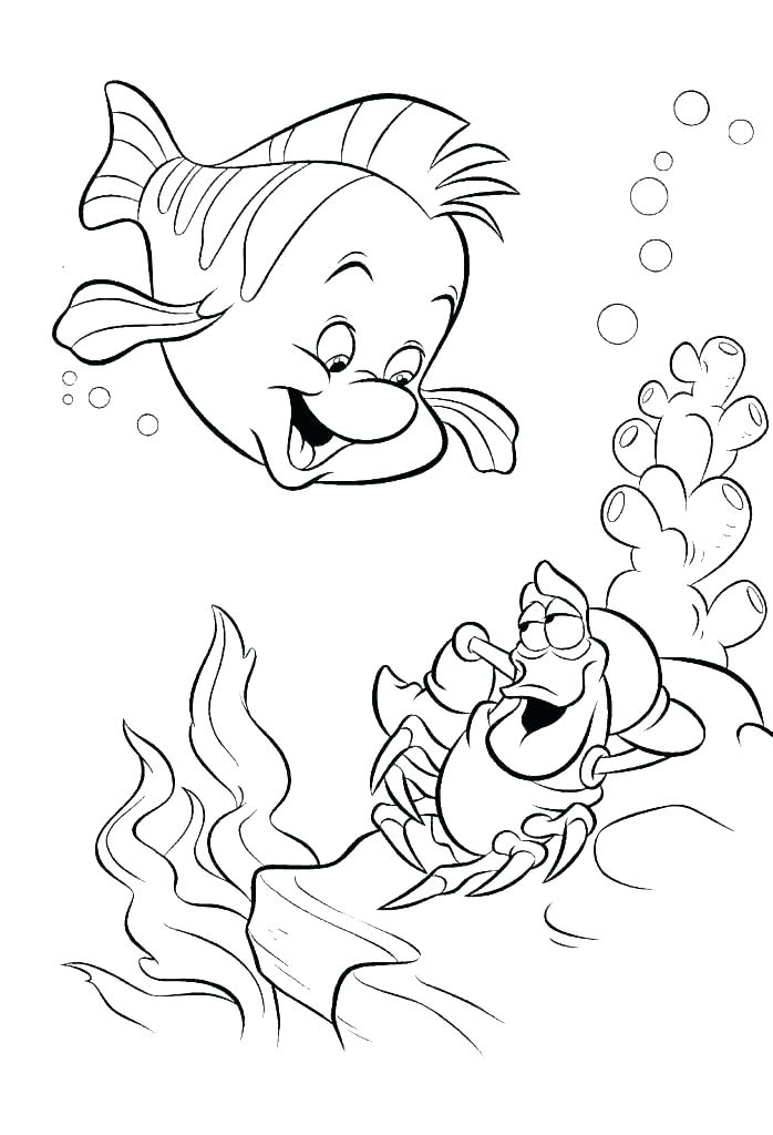 698x1024 Coloring Page Little Mermaid Devon Creamteas