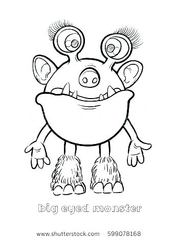 348x470 Cute Coloring Sheets Monster Coloring Pages Monsters Cute Coloring