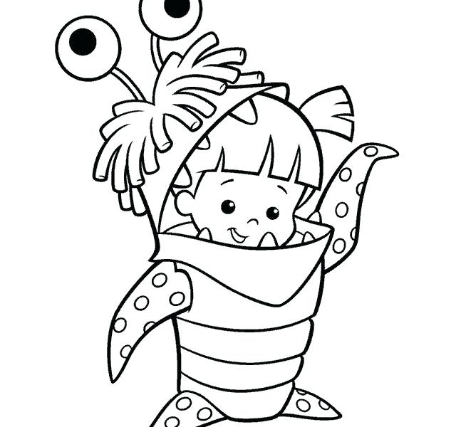 640x600 Cute Monster Coloring Pages Cartoon Monster Coloring Pages Best
