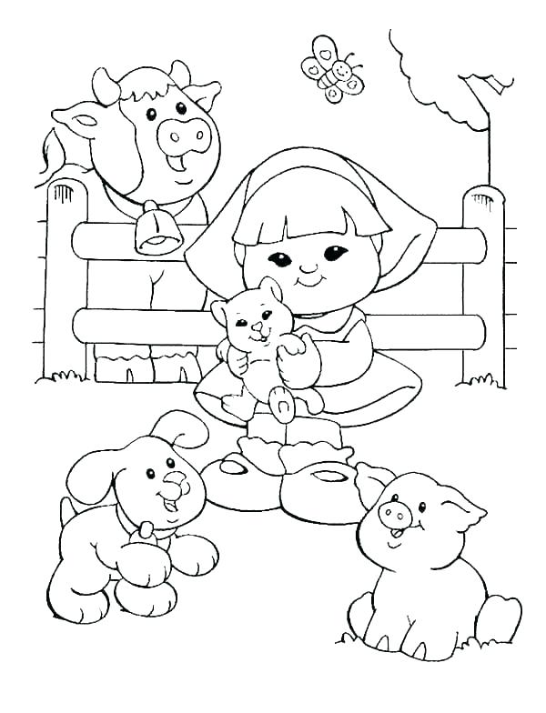 600x784 Barn Coloring Pages Fisher Price Coloring Pages Little People Barn
