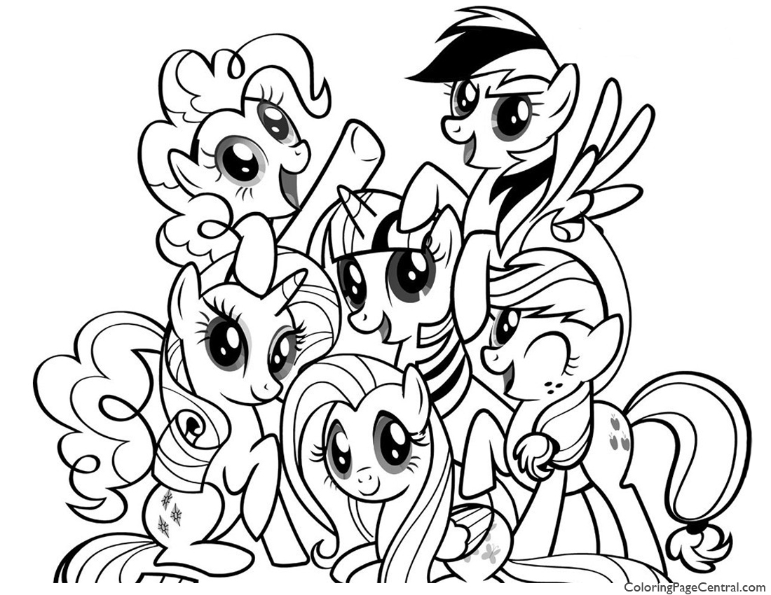 1100x850 27 My Little Pony Friendship Is Magic Printable Coloring Pages