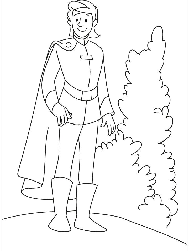 720x954 Prince Coloring Pages Prince Coloring Pages A Young Prince Looking