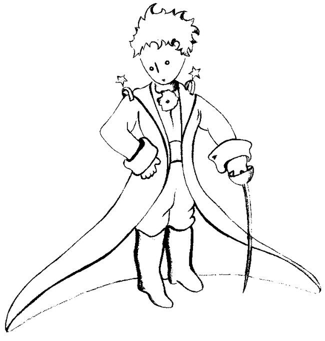 650x682 Coloring Page The Little Prince By Saint Exupery 3 My Life Style