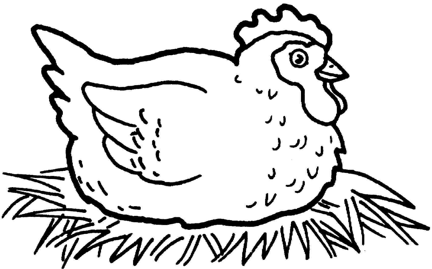 1698x1058 Hen Coloring Page Hen Coloring Page 14 The Little Red Hen Coloring