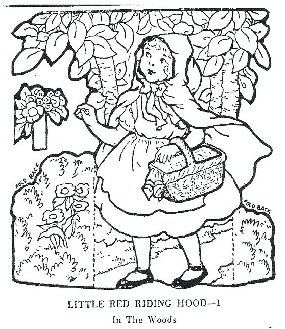 564x651 Little Red Riding Hood Coloring Pages Little Red Riding Hood
