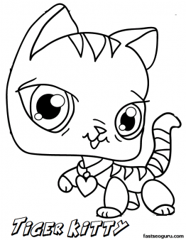 262x338 Free Printable Littlest Pet Shop Tiger Kitty Coloring Pages