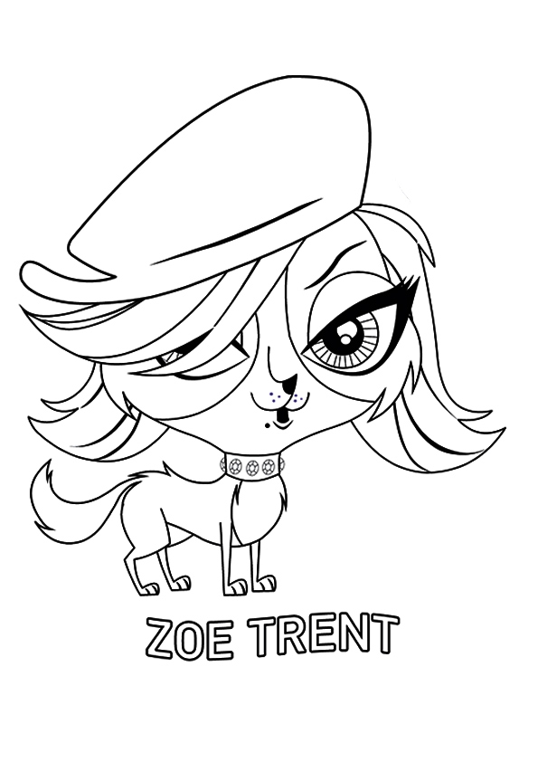 Littlest Pet Shop Coloring Pages Zoe