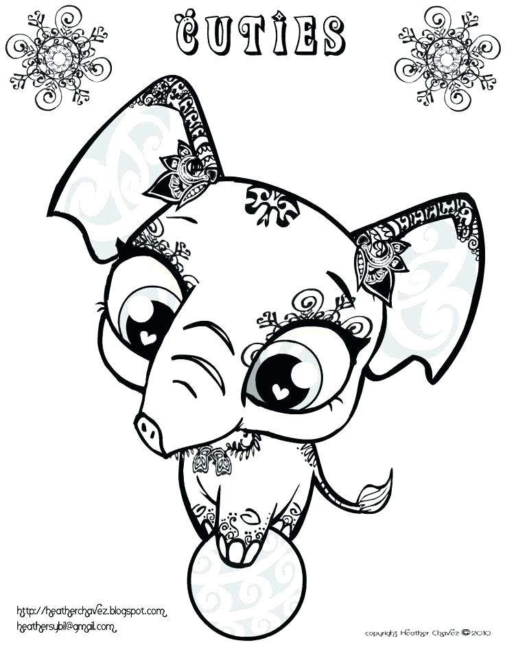 736x952 Cuties Littlest Coloring Pages Free Online Littlest Pet Shop