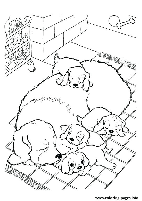 595x842 Puppy Coloring Book Puppy Coloring In Puppy Coloring Pages