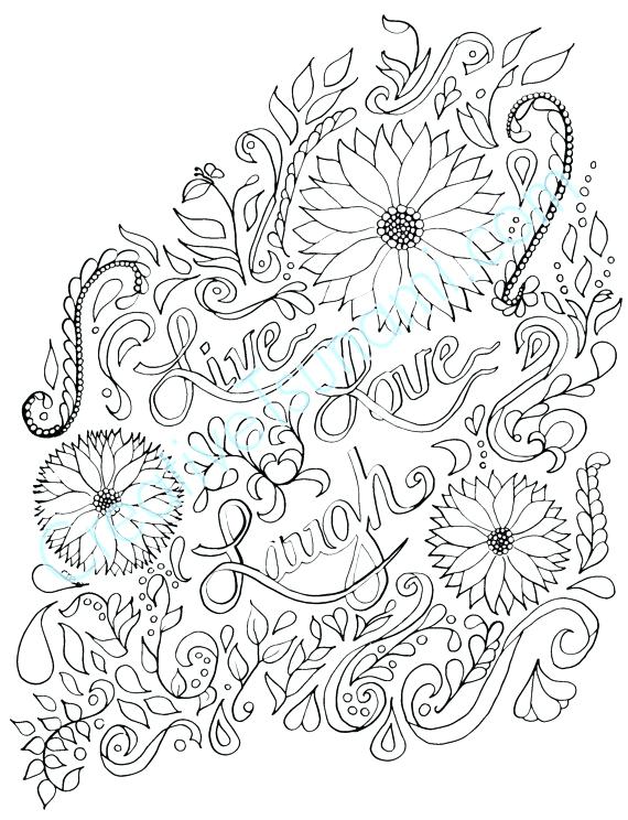 570x744 Live Laugh Love Coloring Pages 91 With Live Laugh Love Coloring
