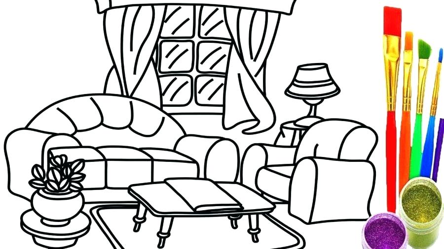 900x506 Living Room Coloring Draw Living Room How To Draw Living Room