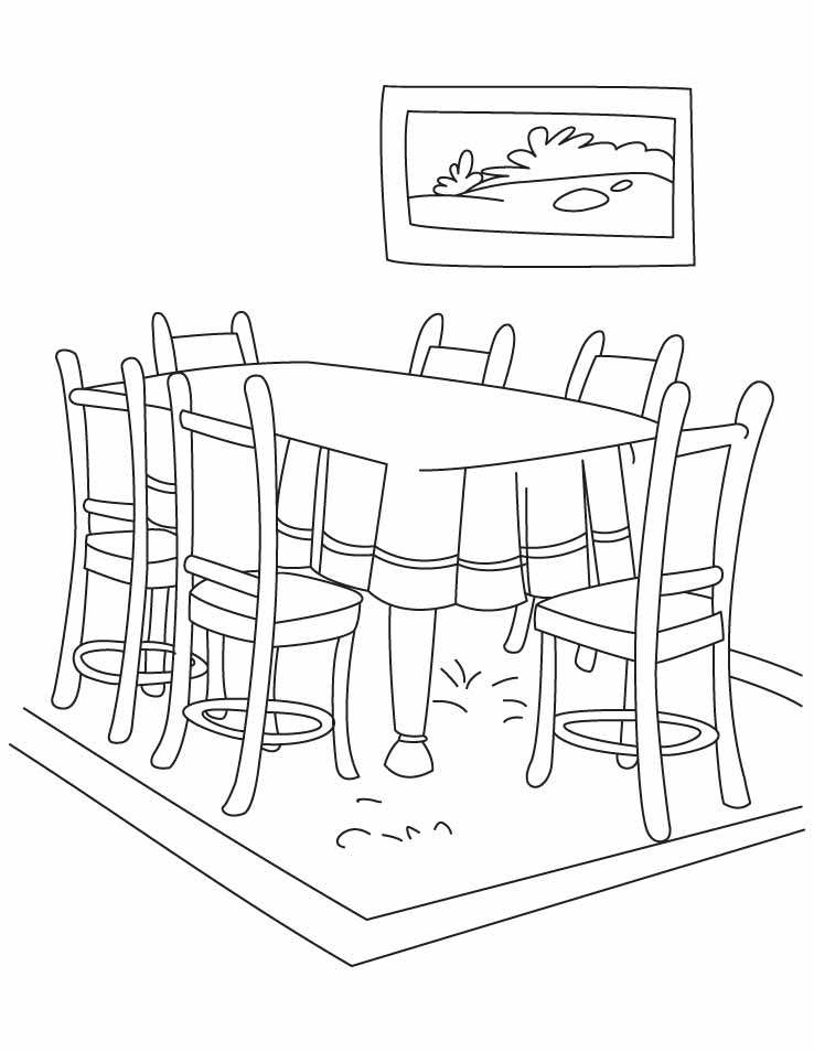 738x954 Living Room Coloring Page Dine Coloring Pages