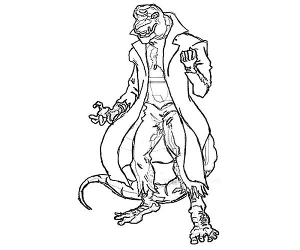 600x500 Amazing Spider Man Lizard Coloring Pages Coloring Kids