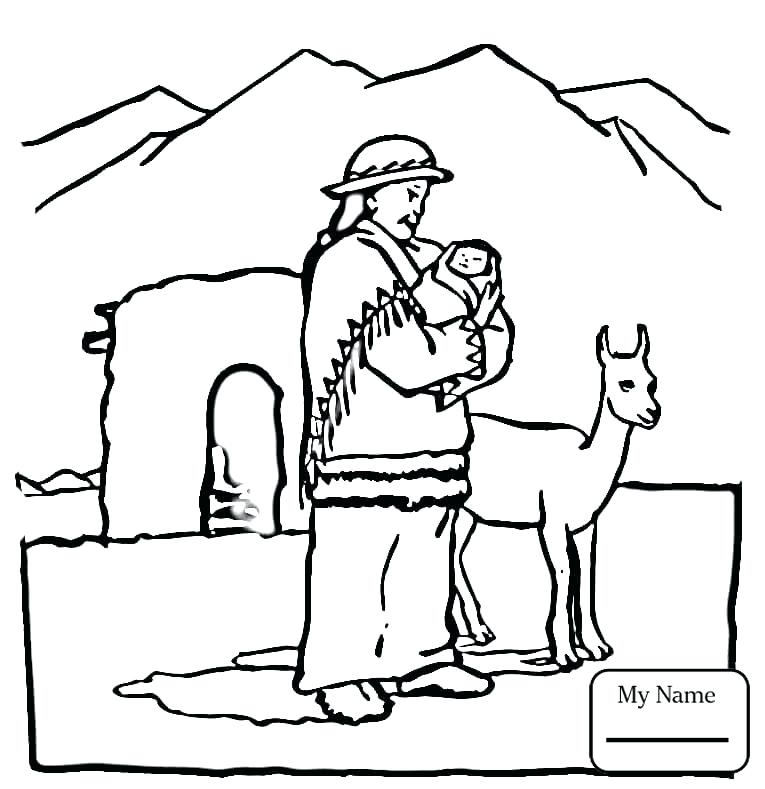 765x789 Llama Coloring Pages Llama Coloring Pages Printable Sketch