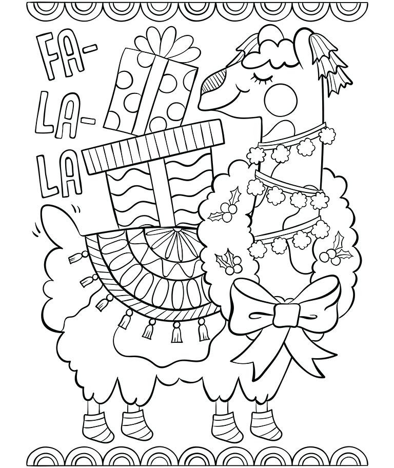 768x912 Llama Llama Holiday Drama Coloring Pages