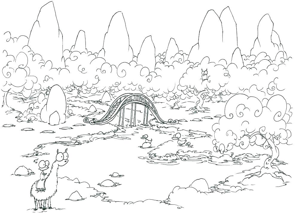 1000x717 Llama Llama Red Pajama Coloring Page Llama Coloring Page Llama
