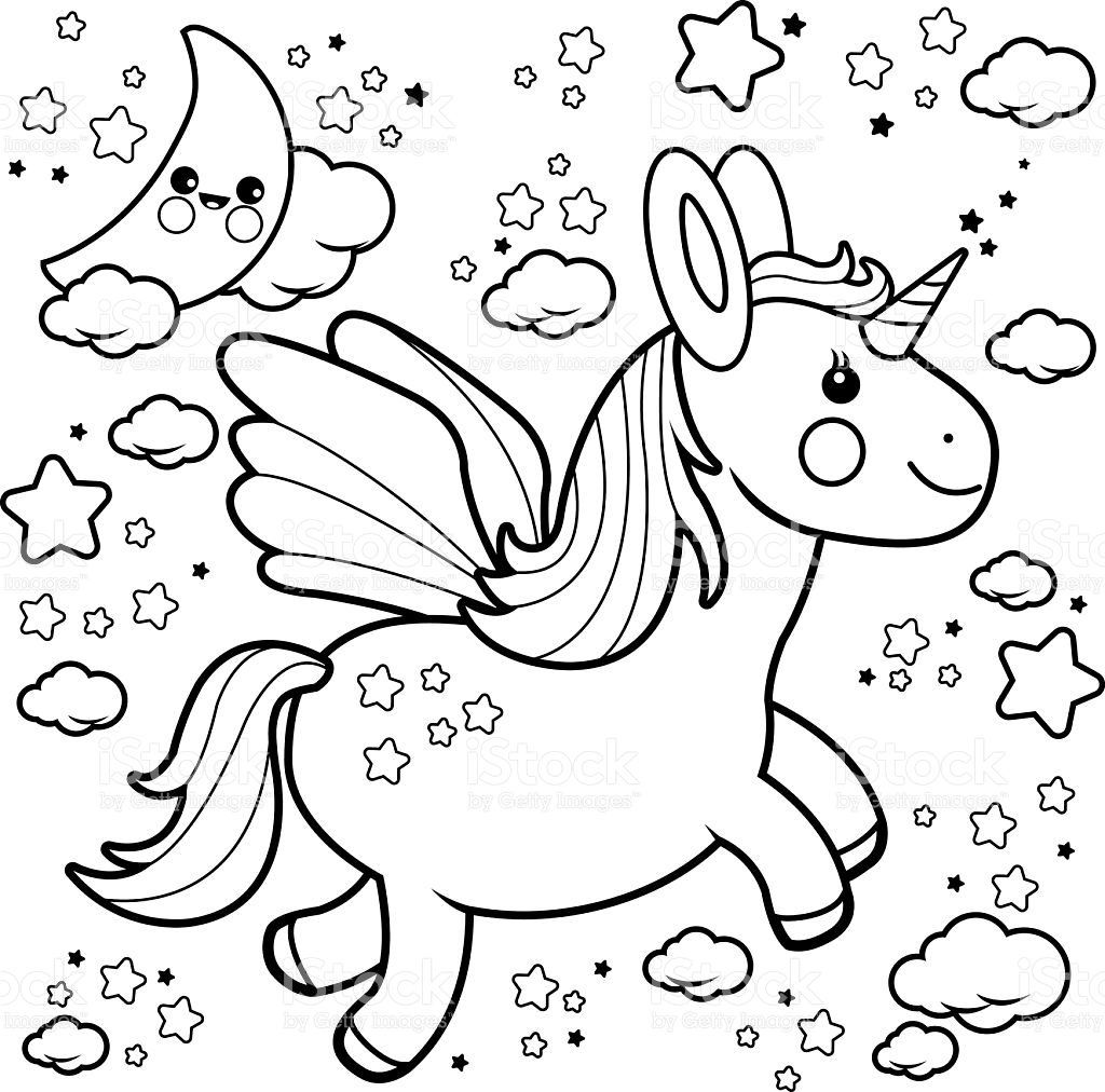 1024x1012 Unicornio Para Pintar Colorir Imprimir Unicorn Molde