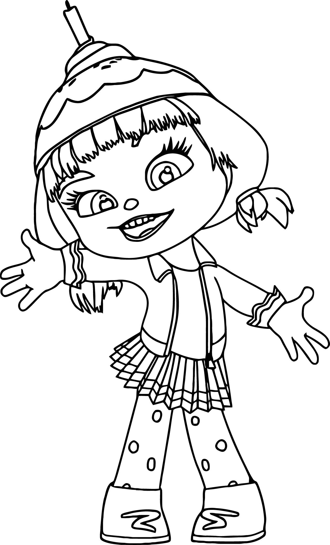 1362x2249 Appealing Wreck It Ralph Candle Head Girl Coloring Page