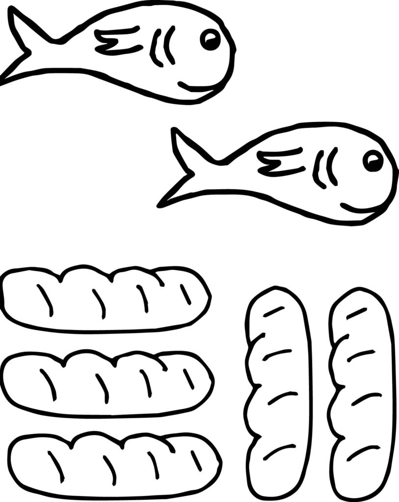 813x1024 Loaves And Fishes Coloring Page Gulfmik 6f C44 Collection