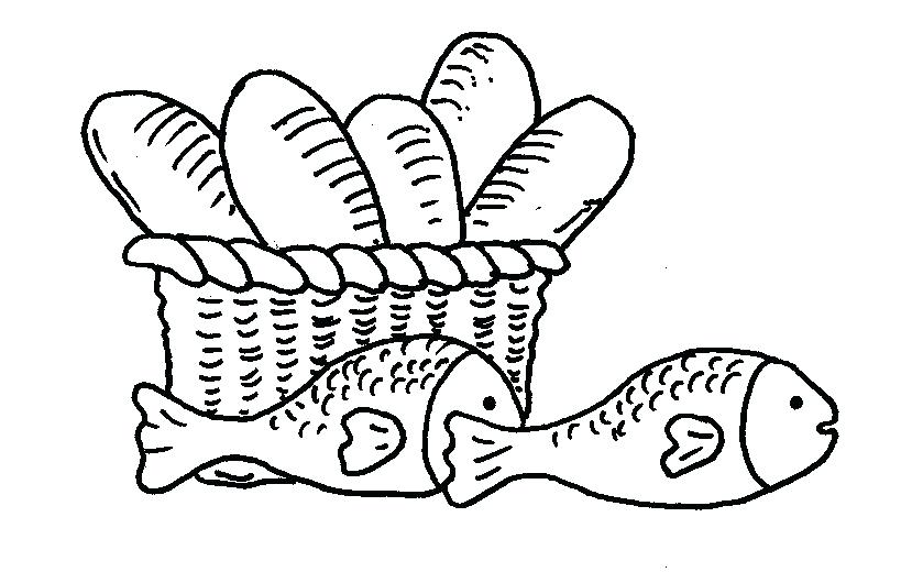 829x530 Loaves And Fishes Coloring Page Loaves 2 Fish Colouring Pages
