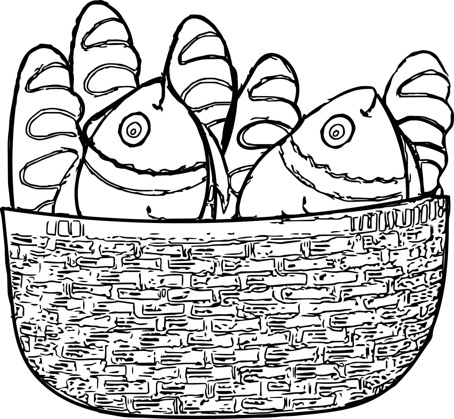 1535x1415 Loaves And Fishes Coloring Pages Gallery Free Coloring Sheets