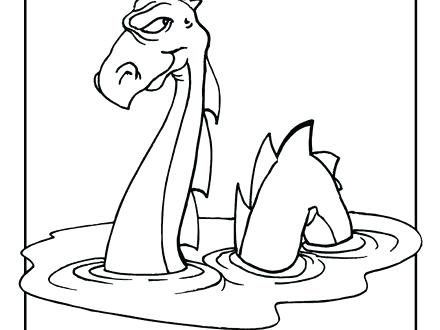 440x330 Loch Ness Monster Coloring Pages Ie Coloring Pages For Kids D Loch