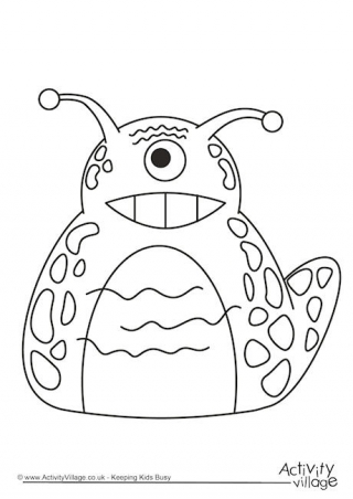 320x452 Monster Colouring Pages