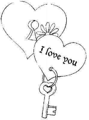 297x400 Lock And Key Coloring Page