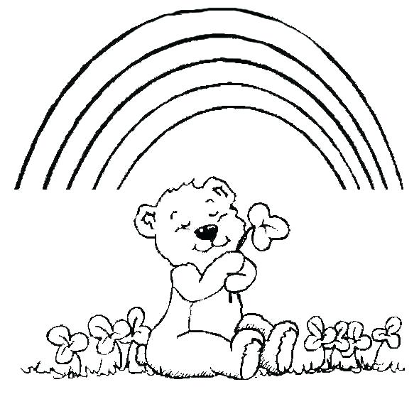 590x569 Coloring Page Of A Rainbow Rainbow Coloring Pages Lock Screen