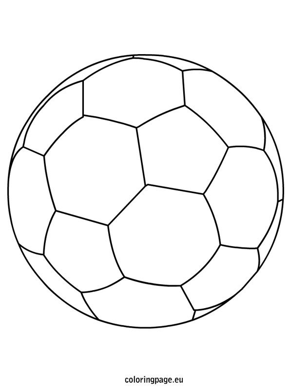 595x804 Soccer Ball Coloring Page Szablony Soccer Ball