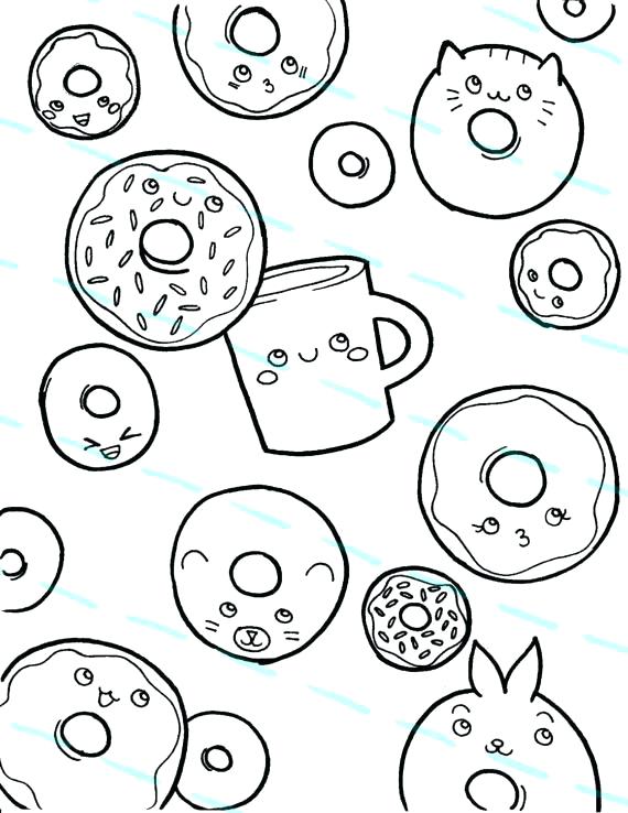 570x738 Donut Coloring Page Coloring Page Coloring Pages Dunking Page