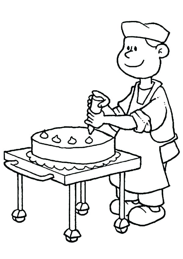 600x850 Bakery Coloring Pages Log Cabin Coloring Page Bakery Mother