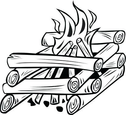 425x388 Log Coloring Pages Log Coloring Page Free Log Cabin Coloring Pages
