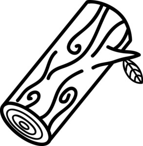 293x300 Log Coloring Page Clipart Panda