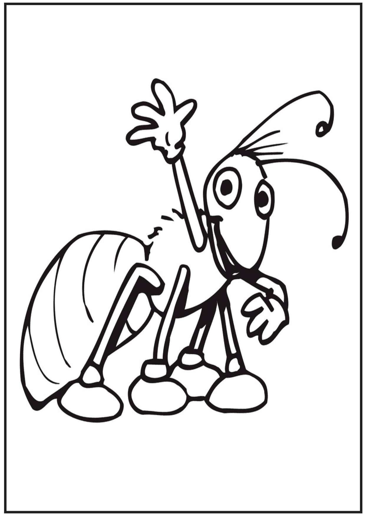 1239x1754 Ants On A Log Coloring Pages Color Bros