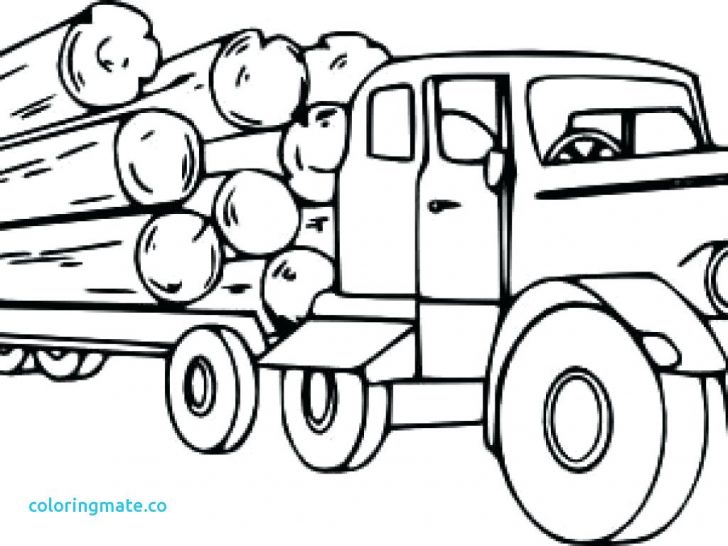 728x546 Coloring Pages Christmas Disney Truck Download Free Vector Logging