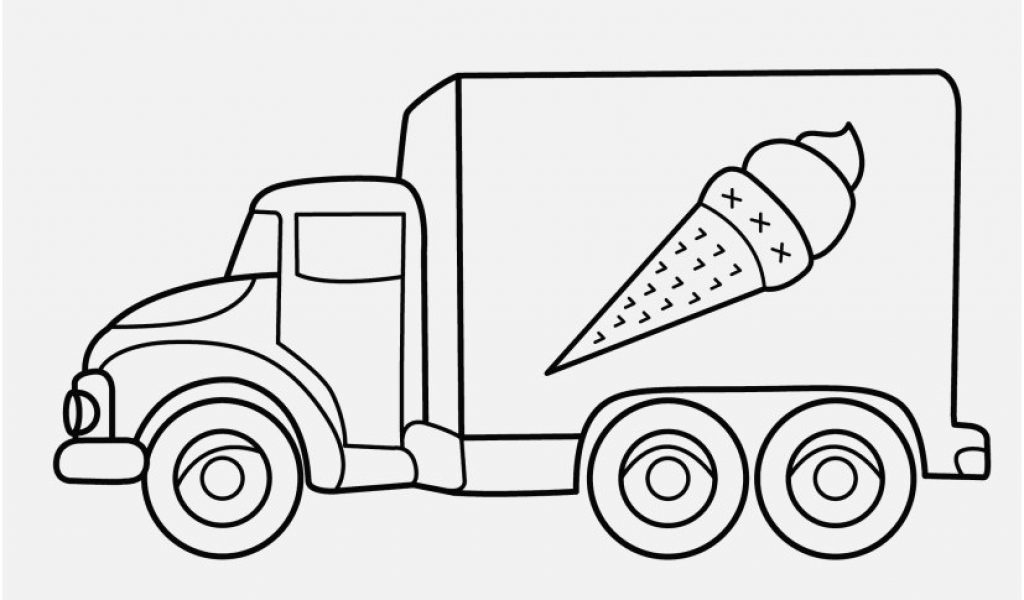 1024x600 Coloring Pages Trucks Graphic Bargain Trucks To Color Coloring