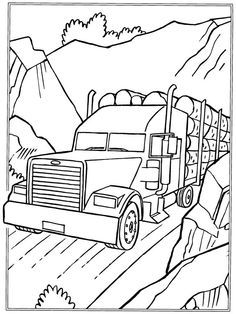 236x314 Big Rig Trucks Coloring Pages Painting Big Rig