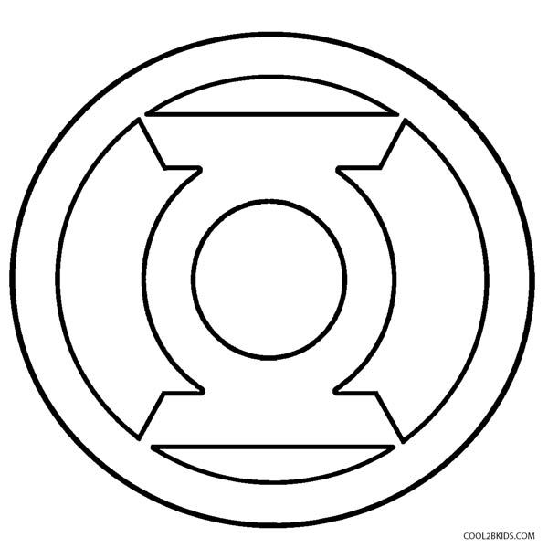 600x600 Amazing Design Superhero Logos Coloring Pages Printable Green