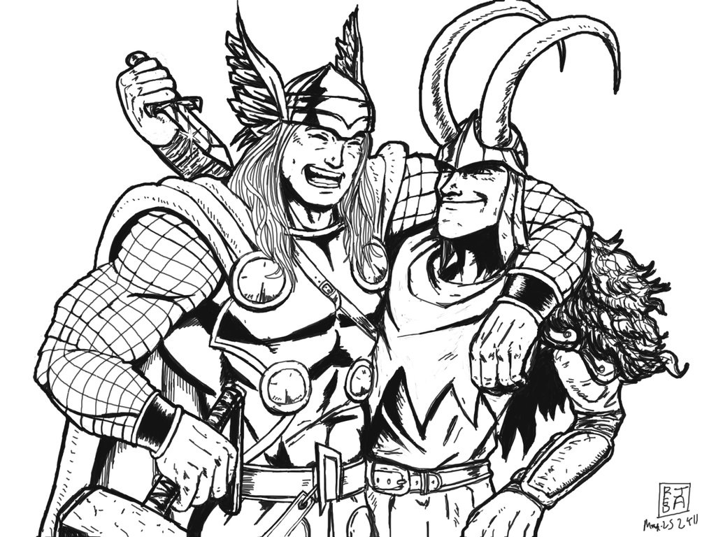 1024x768 Loki Coloring Pages Inside In Coloring Pages
