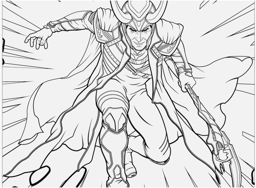 827x609 Superheroes Printable Coloring Pages Graphic Avengers Loki