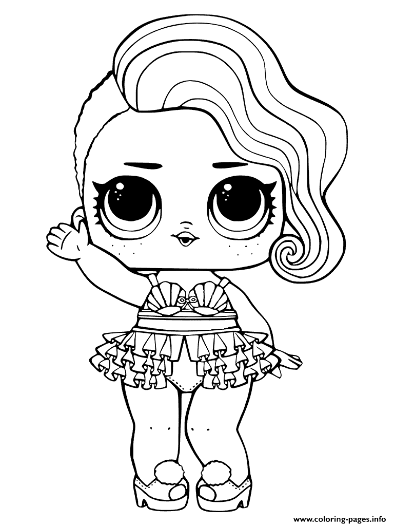 768x1024 Treasure Lol Surprise Doll Coloring Pages Printable