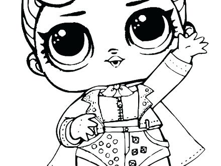 440x330 Lol Doll Coloring Pages The Queen Surprise Doll Coloring Page