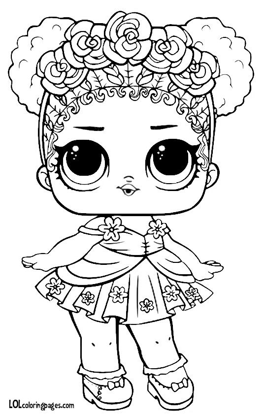 536x845 Flower Child Series 3 L.o.l Surprise Doll Coloring Page