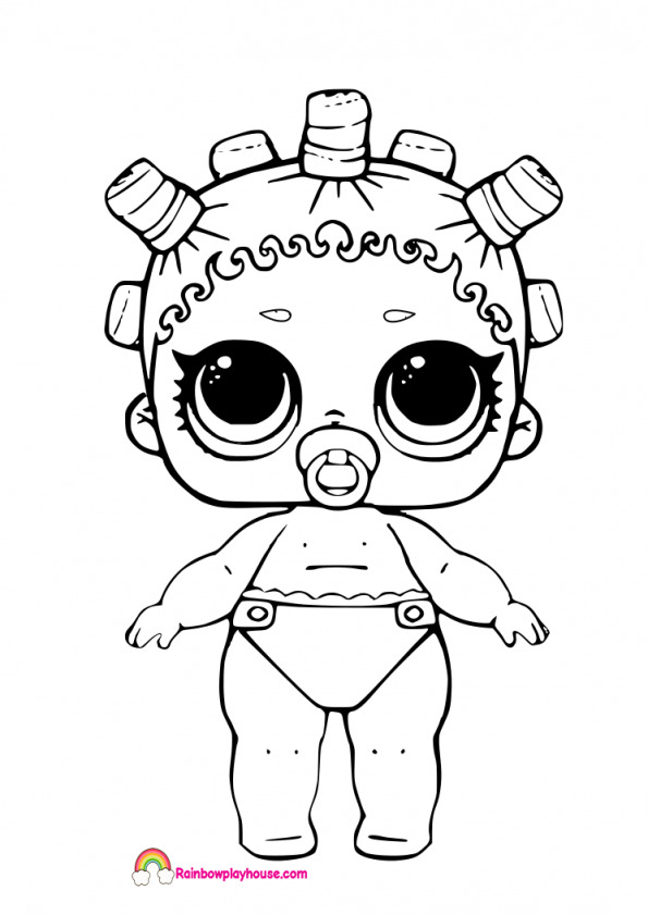 595x841 Lil Cosmic Queen Lol Doll Coloring Page