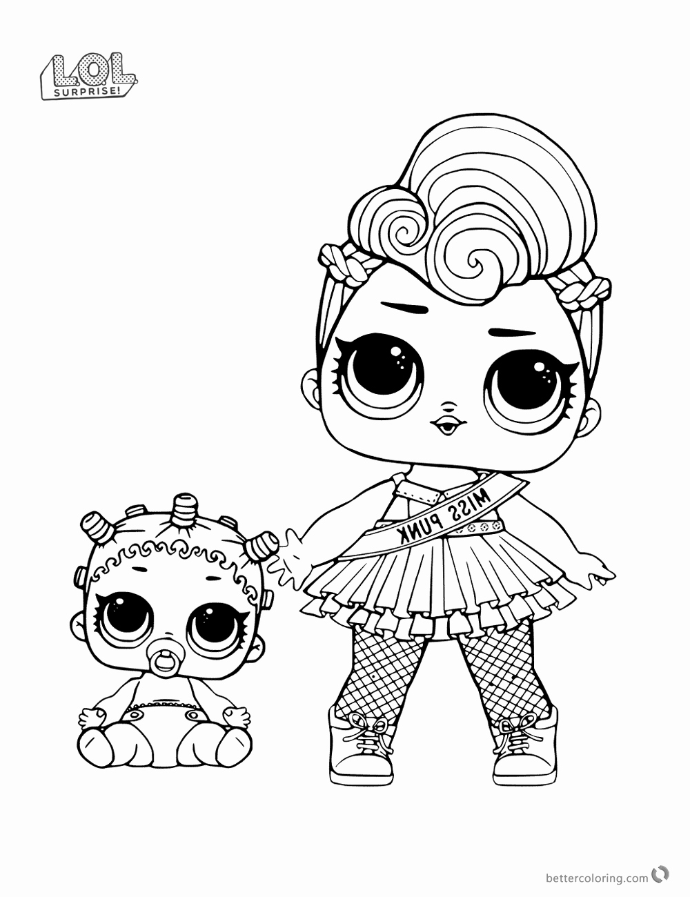 1000x1300 Lol Dolls Coloring Pages Image Miss Punk Lol Surprise Doll