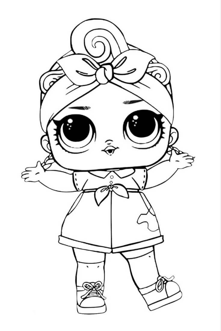 735x1102 Awesome Lol Surprise Doll Coloring Pages Design Free Coloring Book