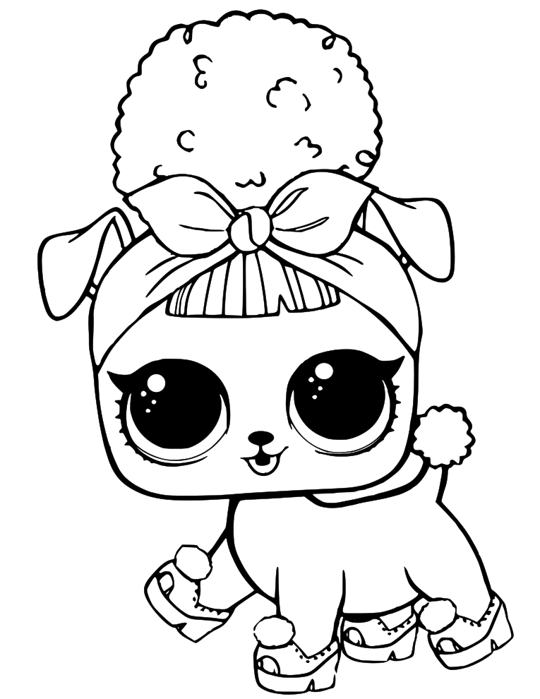 765x990 Pup Bee Lol Surprise Pets Coloring Page